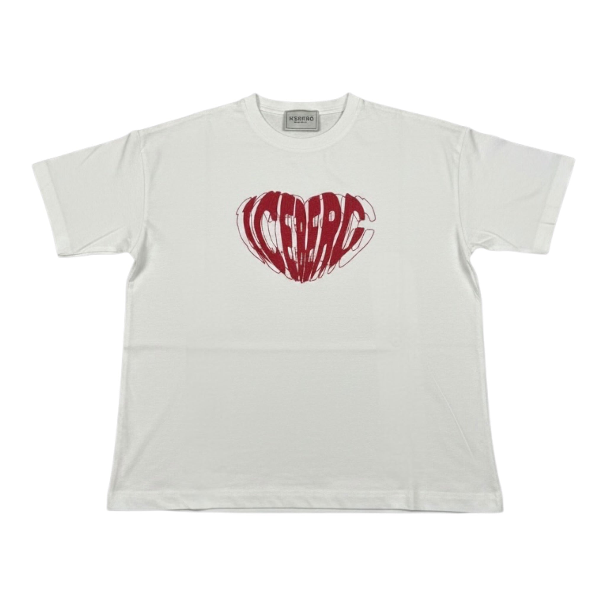 Iceberg T-Shirt Girocollo tinta unita con Logo Bianco per Bambina TSICE6357J BIANCO ICEBERG 