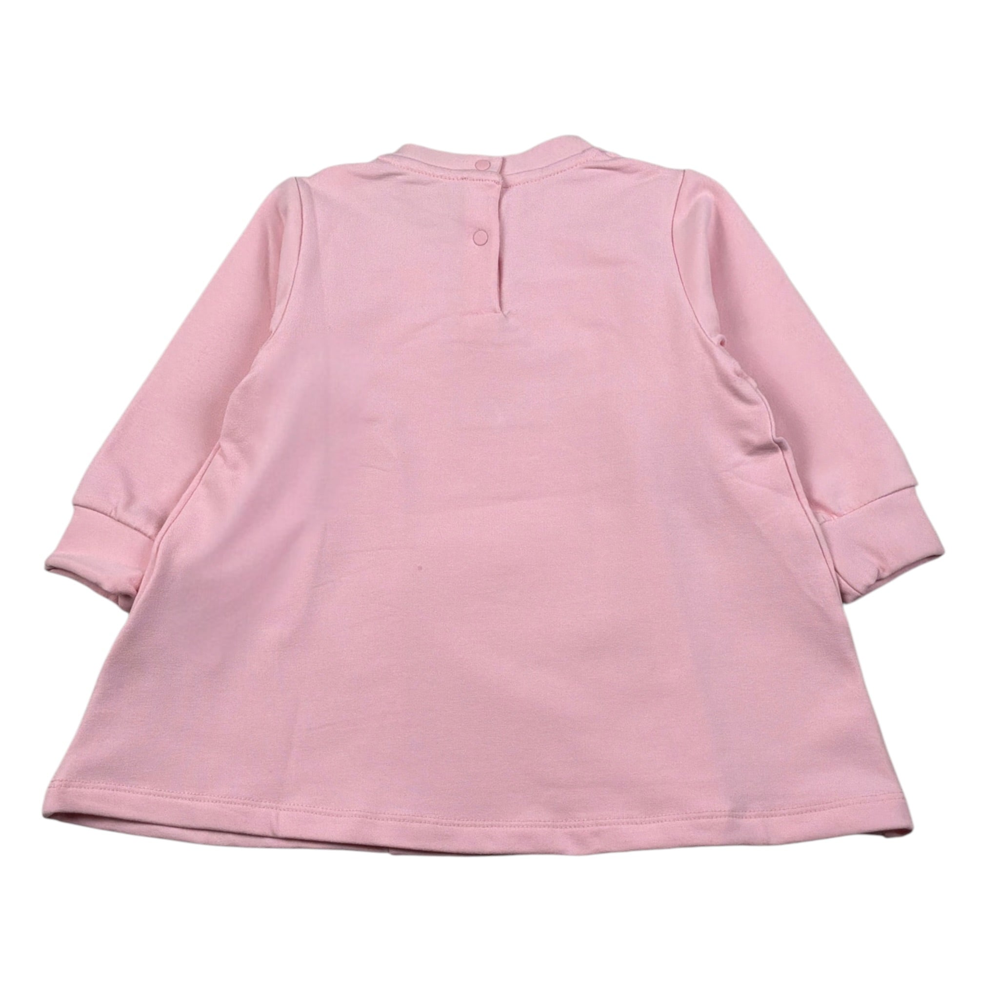 Iceberg Abito Manica Lunga Tinta Uita con Logo Rosa per Bambina VSICE6360B ROSA ICEBERG 