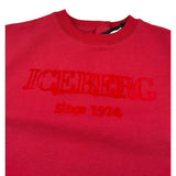 Iceberg Abito Manica Lunga tinta unita con Logo Rosso per Bambina VSICE6361B ROSSO ICEBERG 