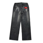Icon Jeans tinta unita con Strappi Nero per Bambino IBDT00720 NERO ICON 