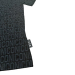 Icon T-Shirt Girocollo tinta unita con Stampe Logo Nero per Bambino IBKS00756 NERO ICON 