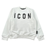Icon Felpa tinta unita con Stampa Bianco per Bambino IBSW00750 BIANCO ICON 