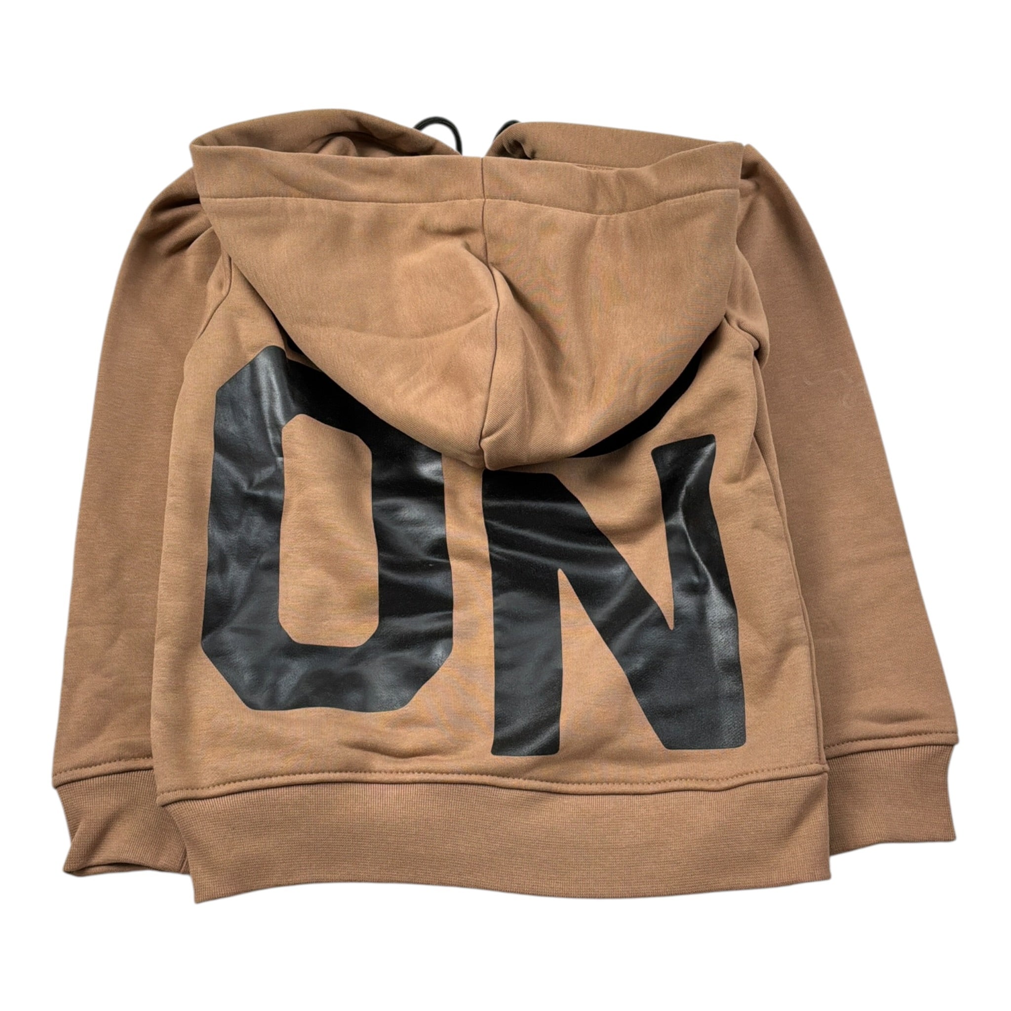 Icon Felpa tinta unita con Cappuccio E Zip Cammello per Bambino IBSW00760 CAMMELLO ICON 