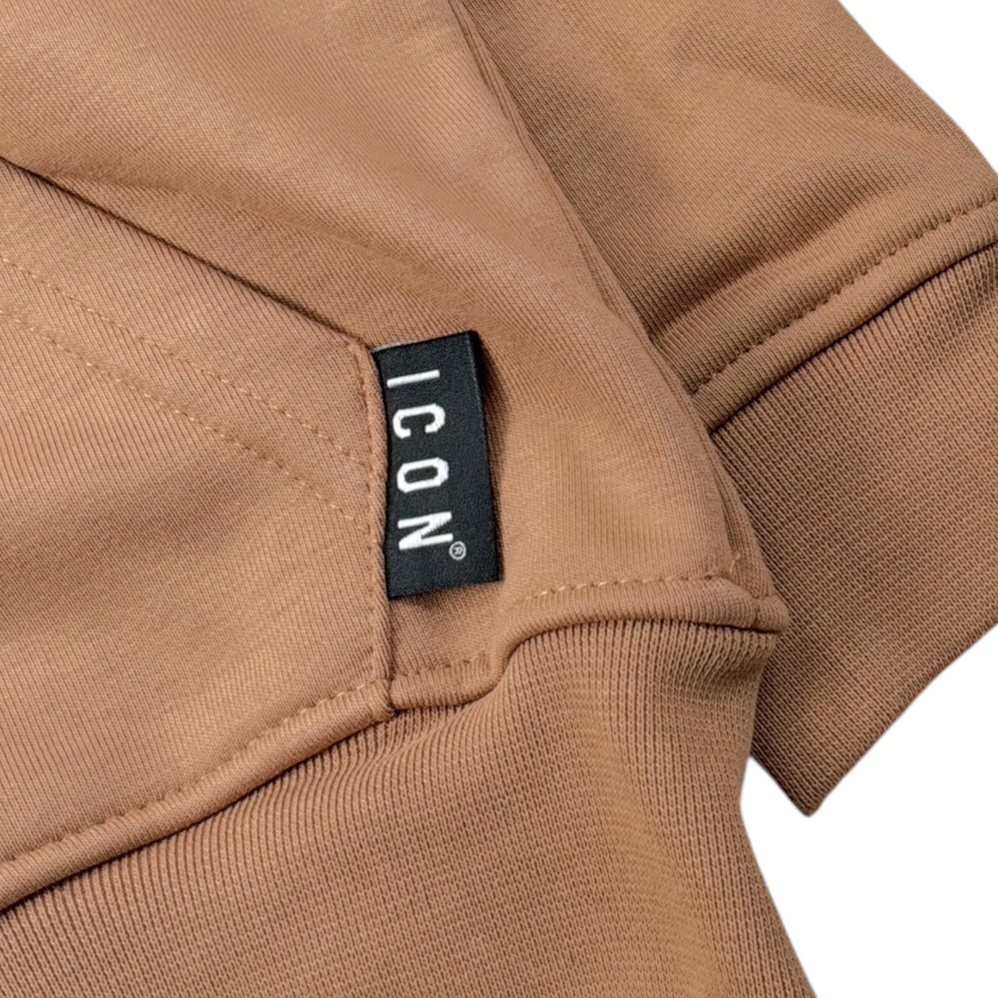 Icon Felpa tinta unita con Cappuccio E Zip Cammello per Bambino IBSW00760 CAMMELLO ICON 