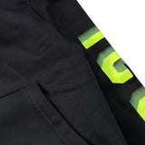 Icon Felpa tinta unita con Cappuccio E Stampa Nero per Bambino IBSW00786 NERO ICON 