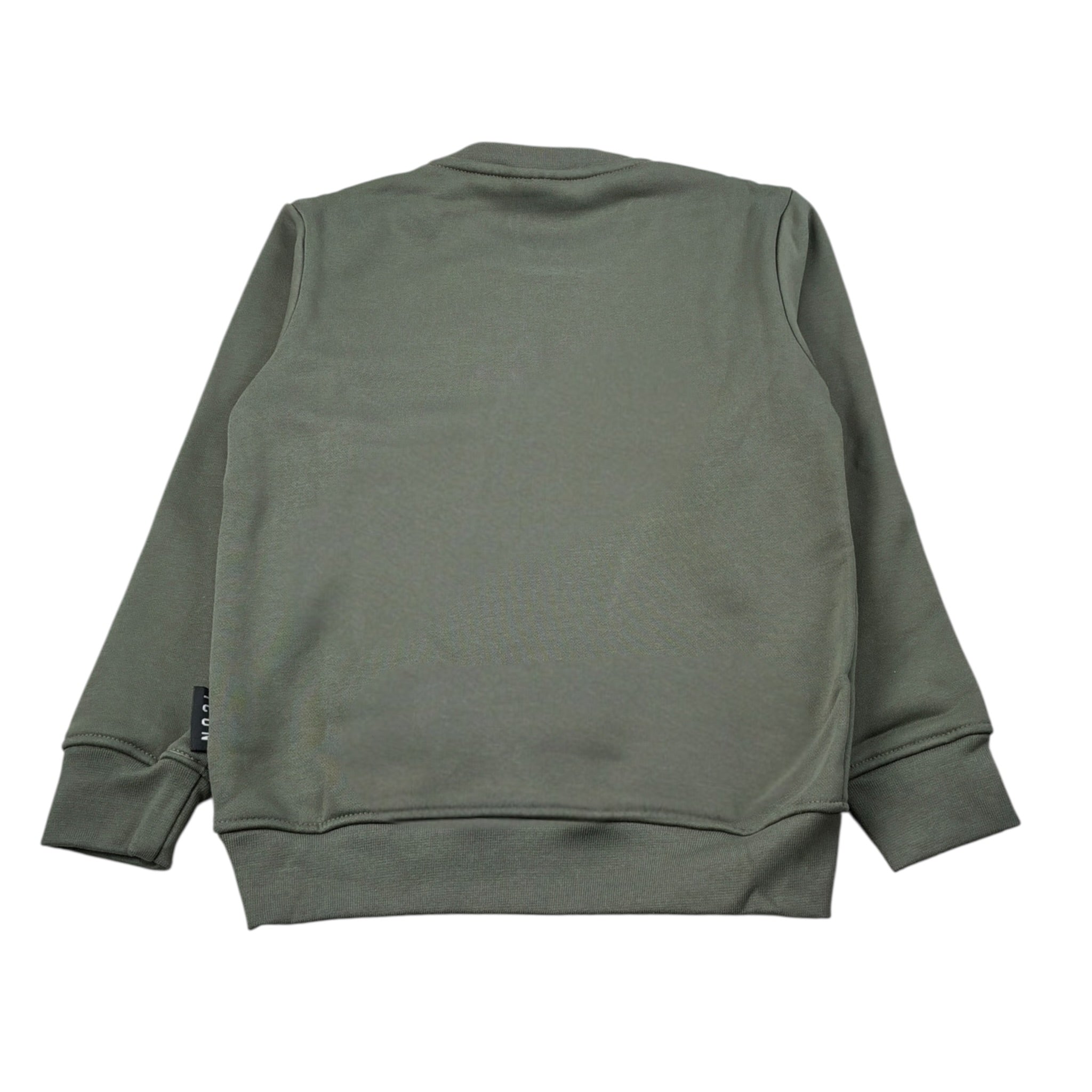 Icon Felpa Chiusa Girocollo Tint Unita Verde per Bambino IBSW00842 VERDE ICON 