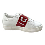 Icon Sneakers tinta unita con Stampa Bianco/Rosso per Bambino IC2500 BIANCO/ROSSO ICON 