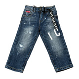 Icon Jeans tinta unita con Girovita Regolabile Blu per Neonato INBDT00821 BLU ICON 