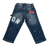 Icon Jeans tinta unita con Girovita Regolabile Blu per Neonato INBDT00821 BLU ICON 