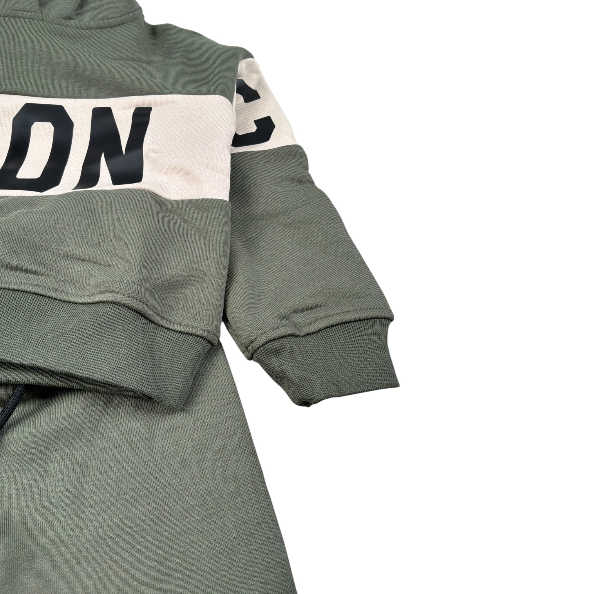 Icon Completo 2 Pezzi Felpa-Pantalone tinta unita Verde per Neonato INBFS00877 VERDE ICON 