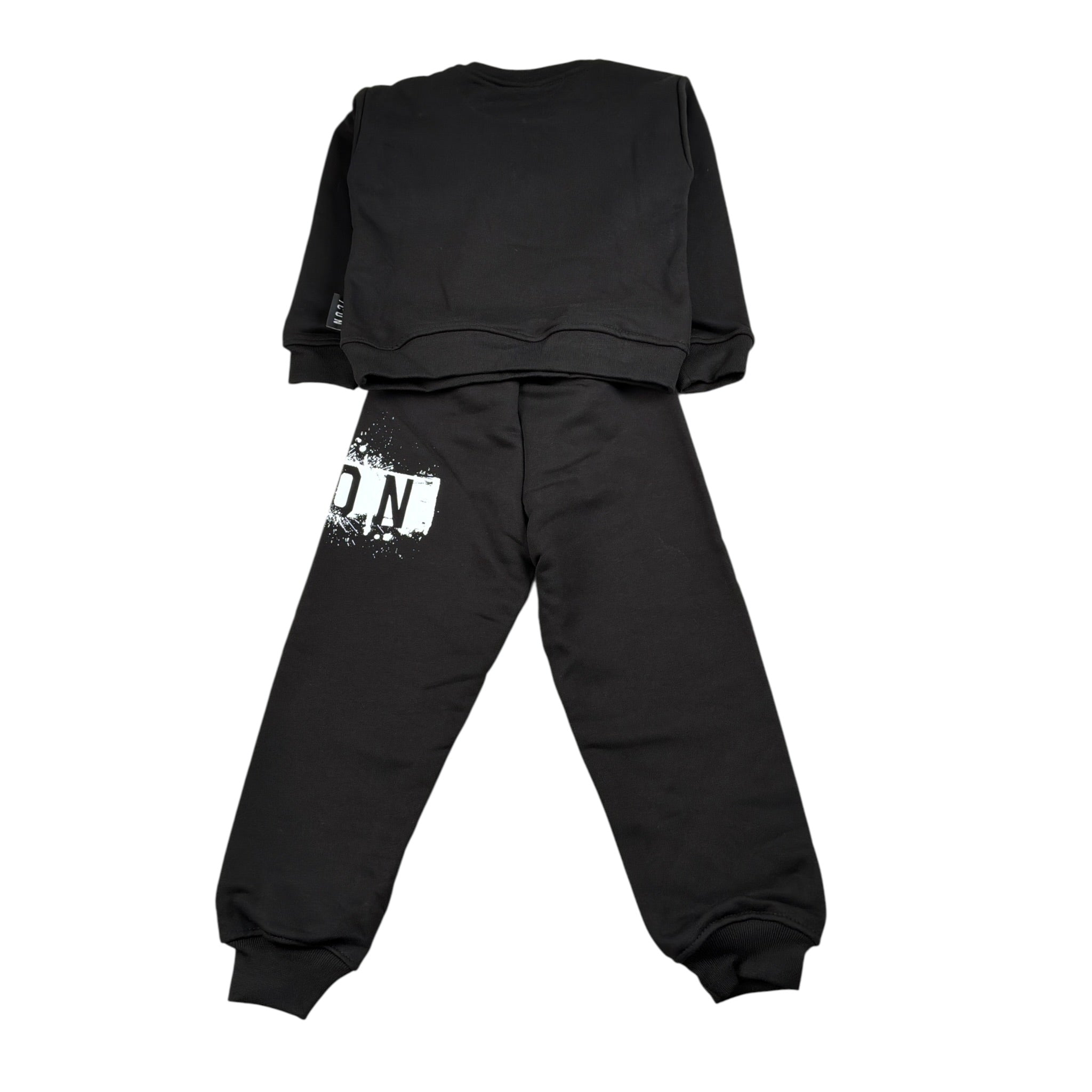 Icon Completo 2 Pezzi Feloa-Pantalone tinta unita Nero per Bambino INFBS008921 NERO ICON 