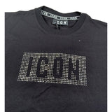 Icon T-Shirt Girocollo tinta unita Nero per Bambina TSHIC NERO ICON 
