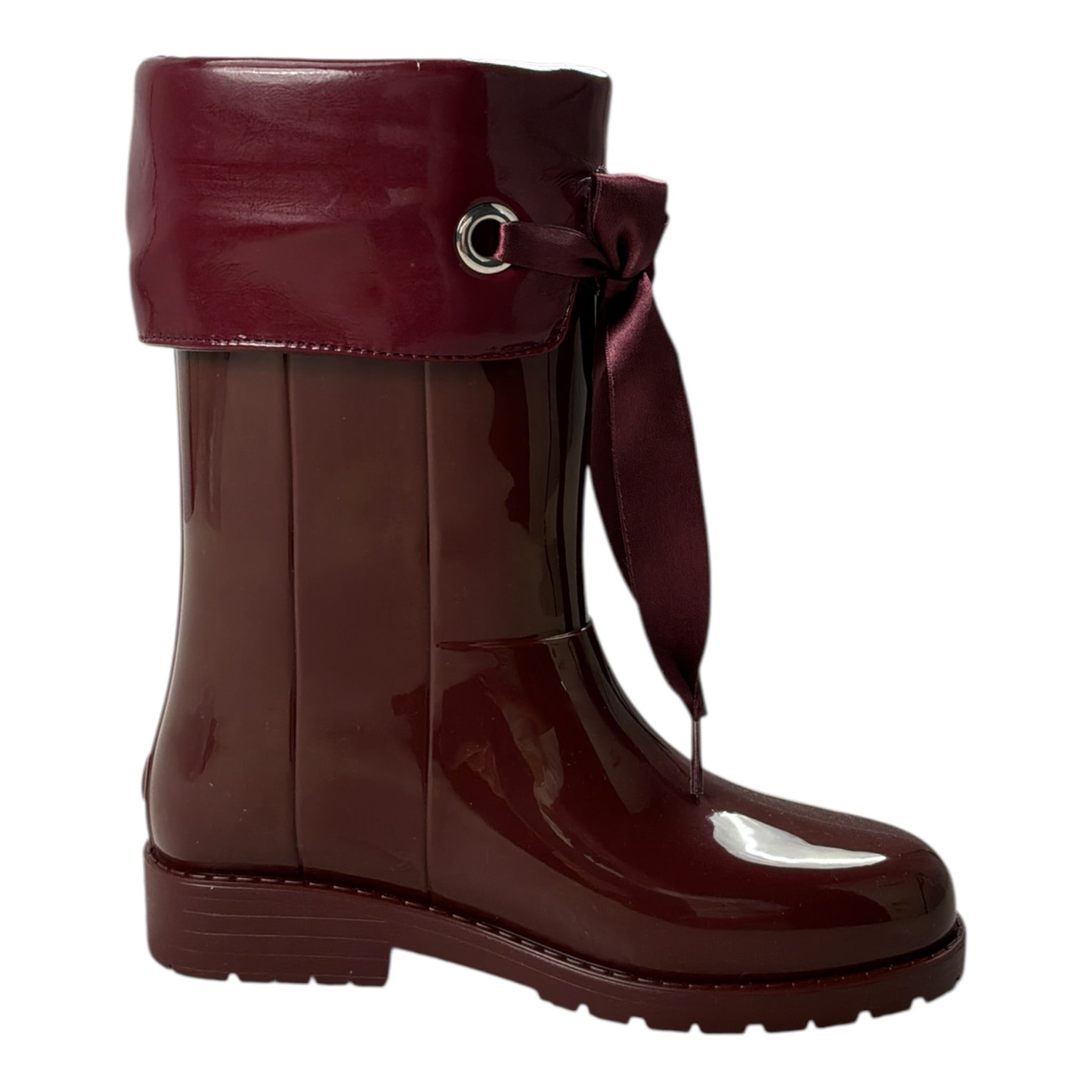 Igor Stivale tinta unita con Fiocco Bordeaux per Bambina W10114 BORDEAUX IGOR 
