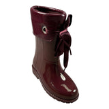 Igor Stivale tinta unita con Fiocco Bordeaux per Bambina W10114X BORDEAUX IGOR 
