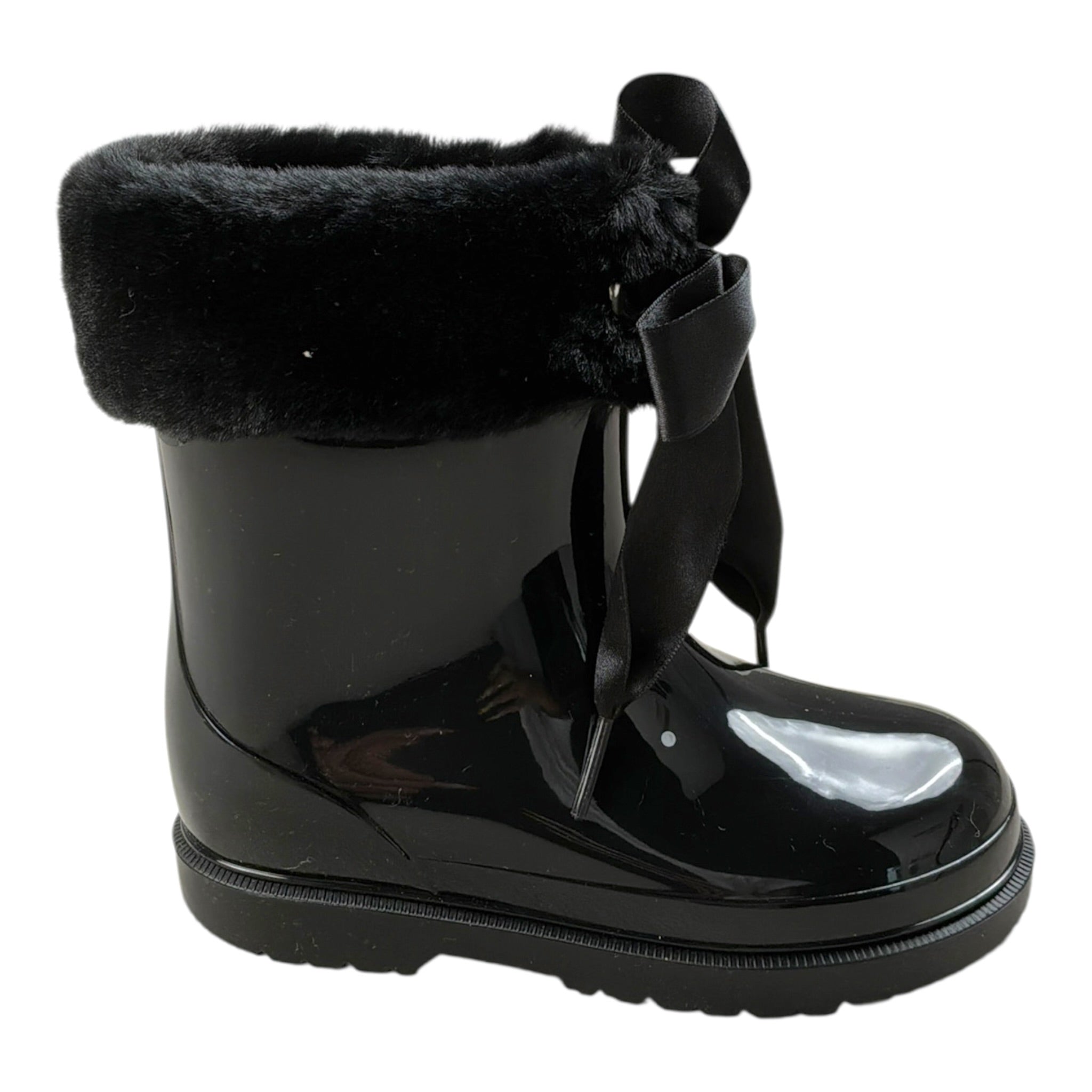 Igor Stivali tinta unita con Peluche Nero per Bambina W10258X NERO IGOR 