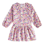 Il Gufo Abito Manica Lunga tinta unita Fantasia Floreale Rosa per Bambina A24VL575R4006 ROSA IL GUFO 