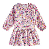 Il Gufo Abito Manica Lunga tinta unita Fantasia Floreale Rosa per Bambina A24VL575R4006 ROSA IL GUFO 