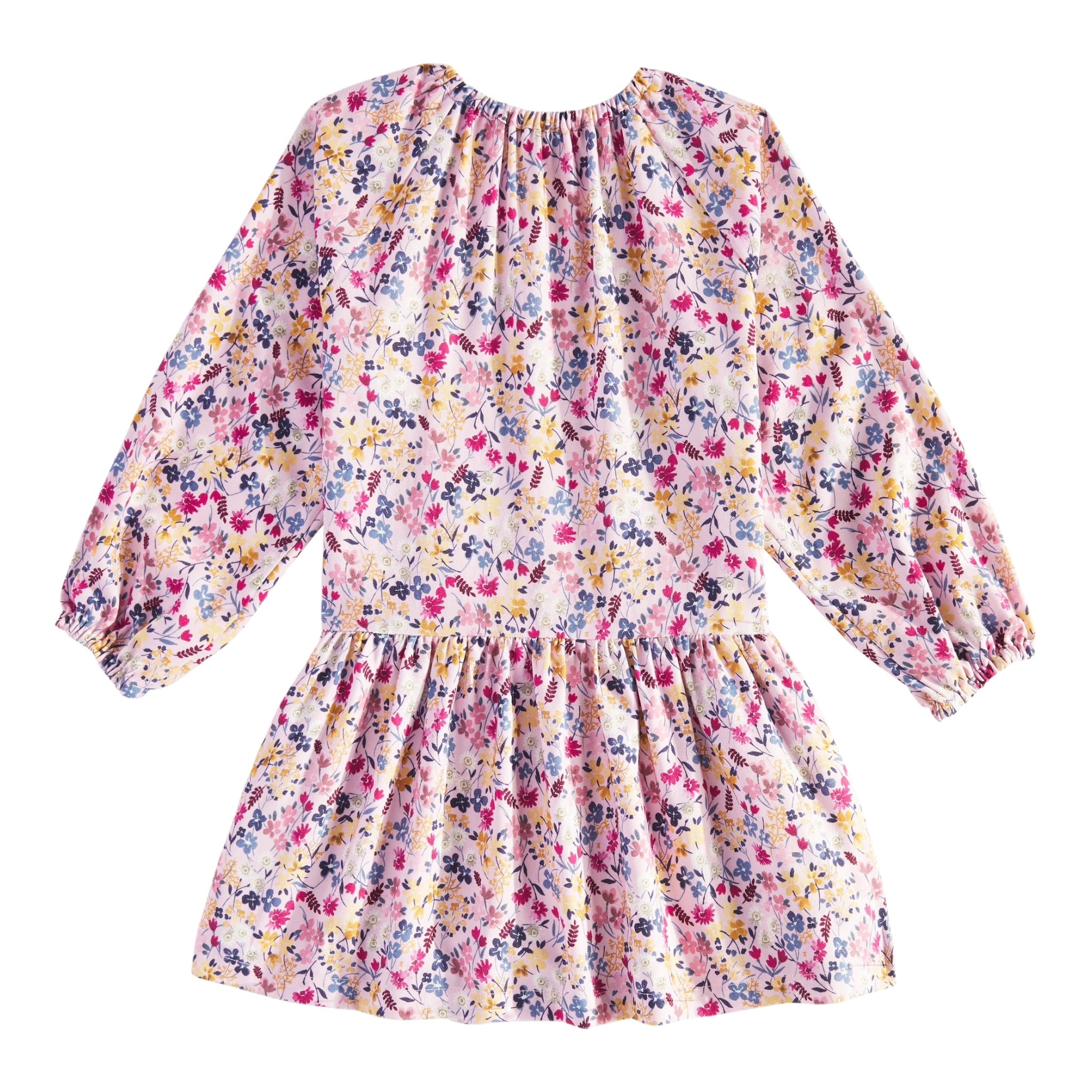Il Gufo Abito Manica Lunga tinta unita Fantasia Floreale Rosa per Bambina A24VL575R4006 ROSA IL GUFO 