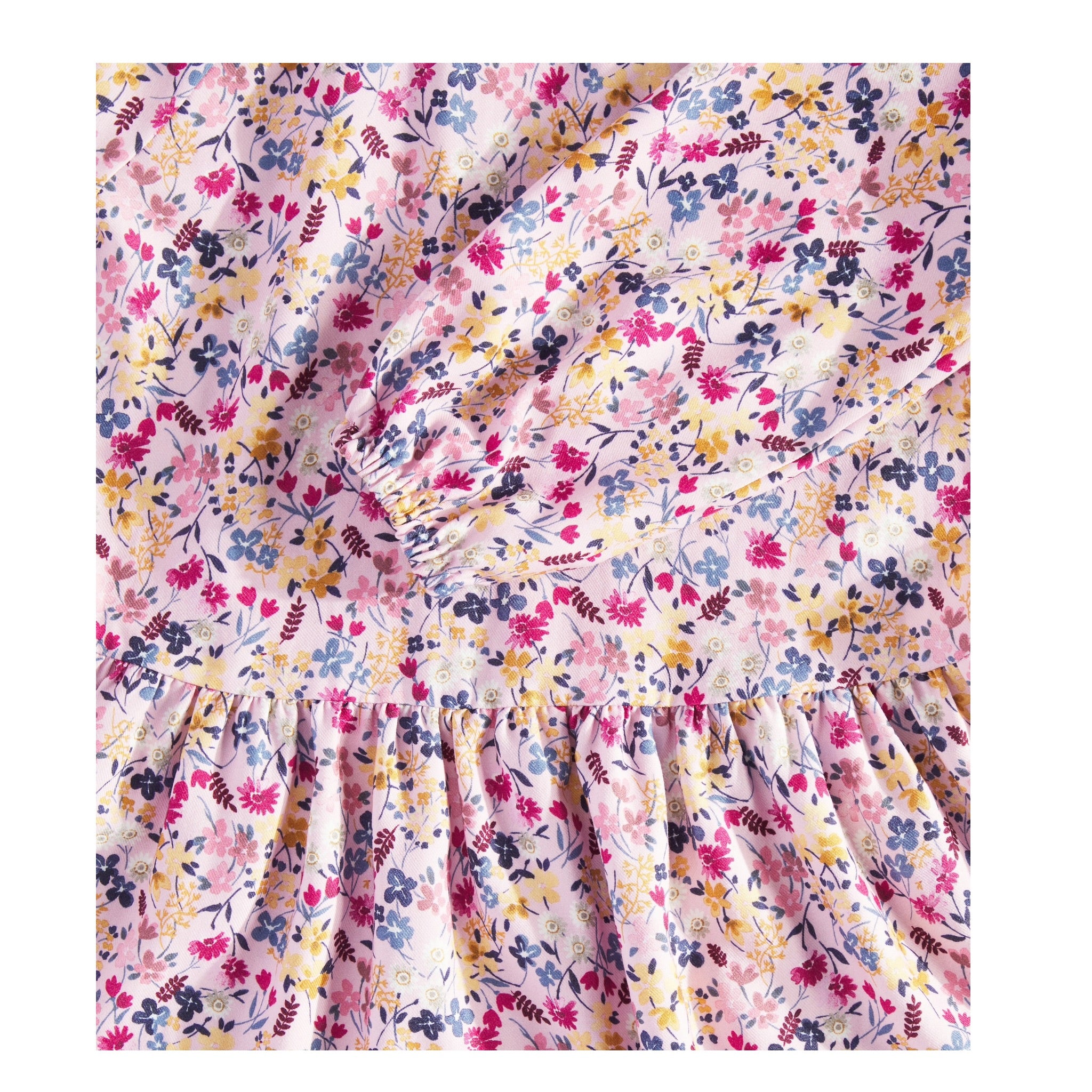 Il Gufo Abito Manica Lunga tinta unita Fantasia Floreale Rosa per Bambina A24VL575R4006 ROSA IL GUFO 