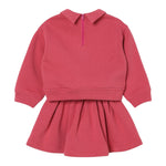 Il Gufo Completo 2 Pezzi Felpa-Gonna tinta unita Rosa per Neonata A25GDG0001M0154N ROSA IL GUFO 