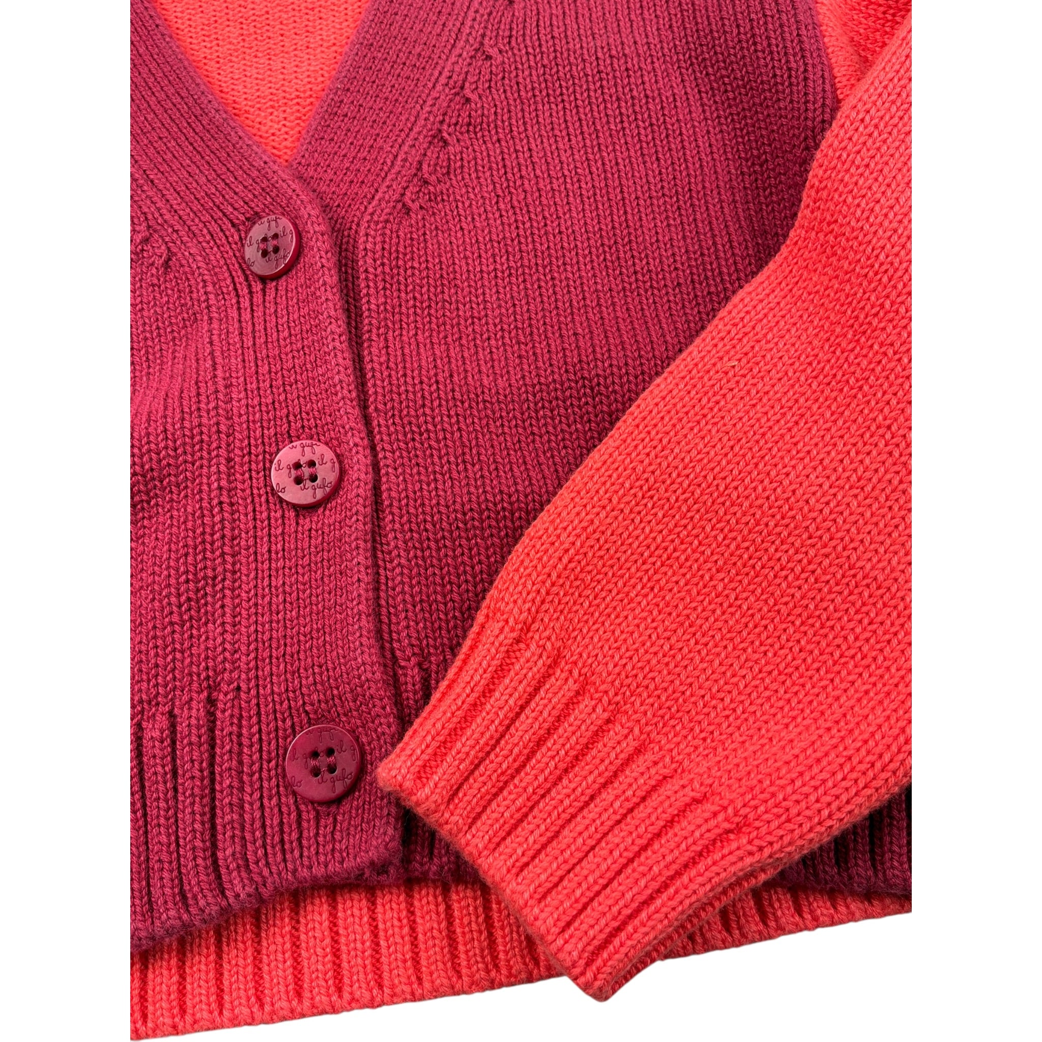 Il Gufo Cardigan Multicolor Scollo A V Multicolor per Bambina A25GGF0006EM109 MULTICOLOR IL GUFO 