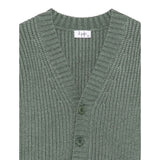 Il Gufo Cardigan tinta unita con Scollo A V Verde per Bambino A25GGF0009EM223 VERDE IL GUFO 