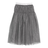 Il Gufo Gonna tinta unita con Tulle Grigio per Bambina A25GGN0007H4003 GRIGIO IL GUFO 