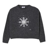 Il Gufo Maglia tinta unita con Stampa Grigio per Neonata A25GMA0006EM220 GRIGIO IL GUFO 