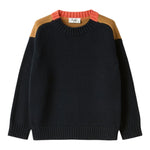 Il Gufo Maglia Tricolore Girocollo Blu per Bambino A25GMA0011EM109 BLU IL GUFO 