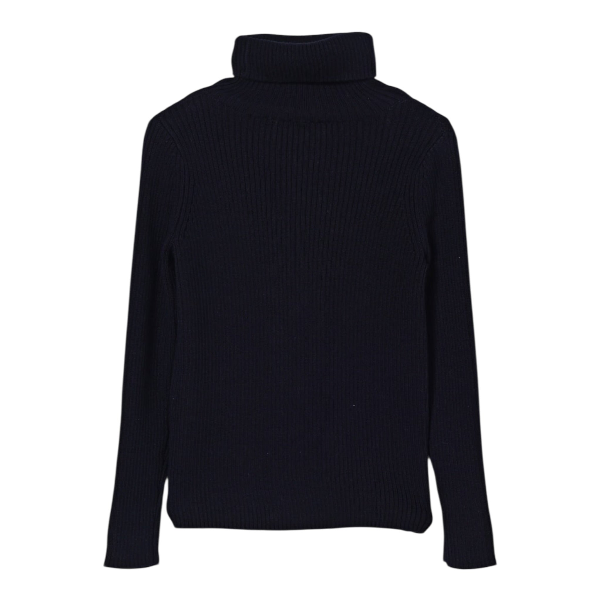 Il Gufo Maglia tinta unita Collo Alto Blu per Bambina A25GMA0015EM109 BLU IL GUFO 