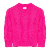 Il Gufo Maglia tinta unita Girocollo Fuxia per Neonata A25GMA0016EM913N FUXIA IL GUFO 