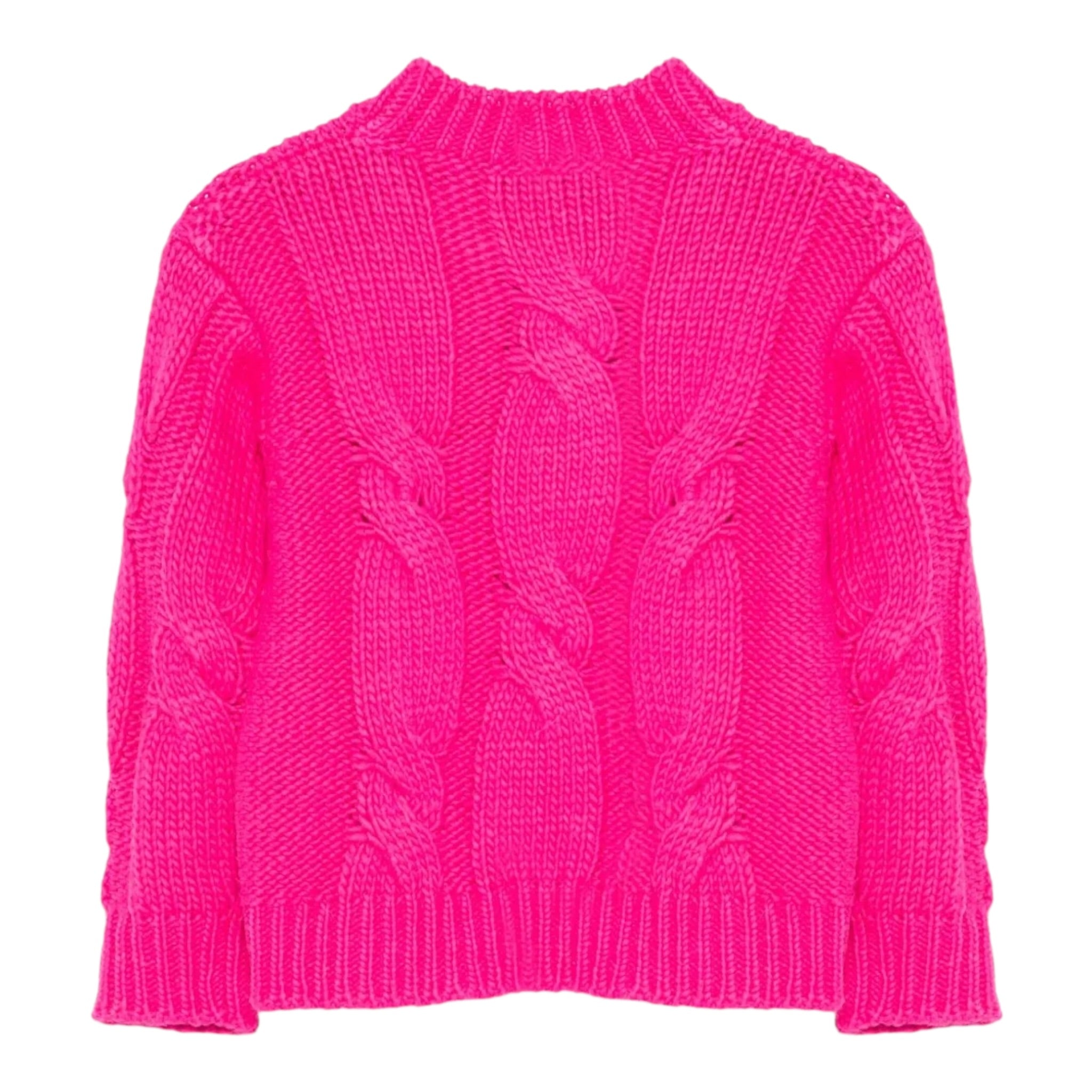 Il Gufo Maglia tinta unita Girocollo Fuxia per Neonata A25GMA0016EM913N FUXIA IL GUFO 