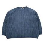 Il Gufo Maglia Girocollo tinta unita con Ricami Blu per Bambino A25GMA0019EM223 BLU IL GUFO 