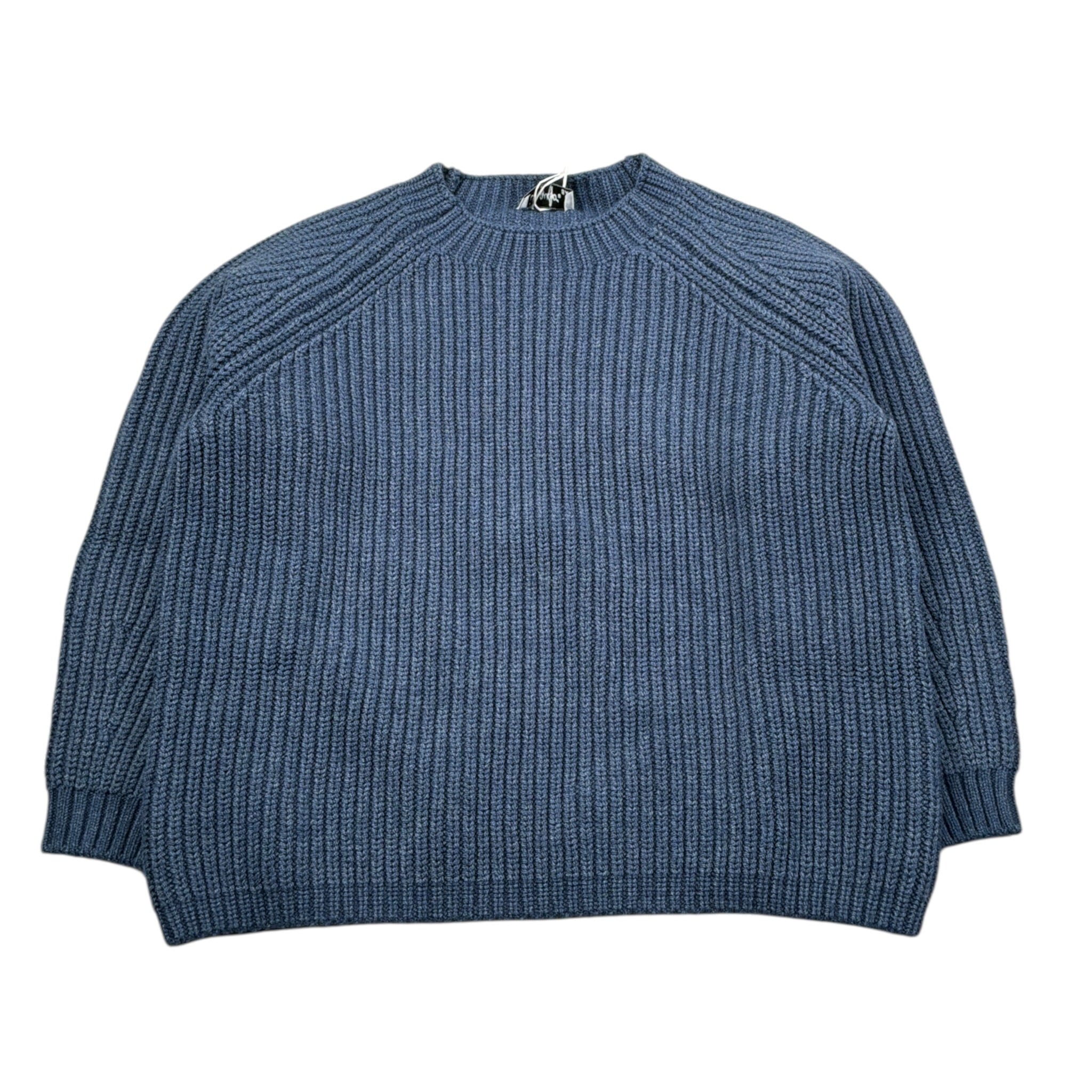 Il Gufo Maglia Girocollo tinta unita con Ricami Blu per Bambino A25GMA0019EM223 BLU IL GUFO 