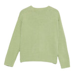 Il Gufo Maglia tinta unita con Fantasia Verde per Neonata A25GMA0028EM220N VERDE IL GUFO 