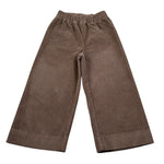 Il Gufo Pantalone tinta unita Modello Palazzo Marrone per Bambina A25GPL0004V6012J MARRONE IL GUFO 