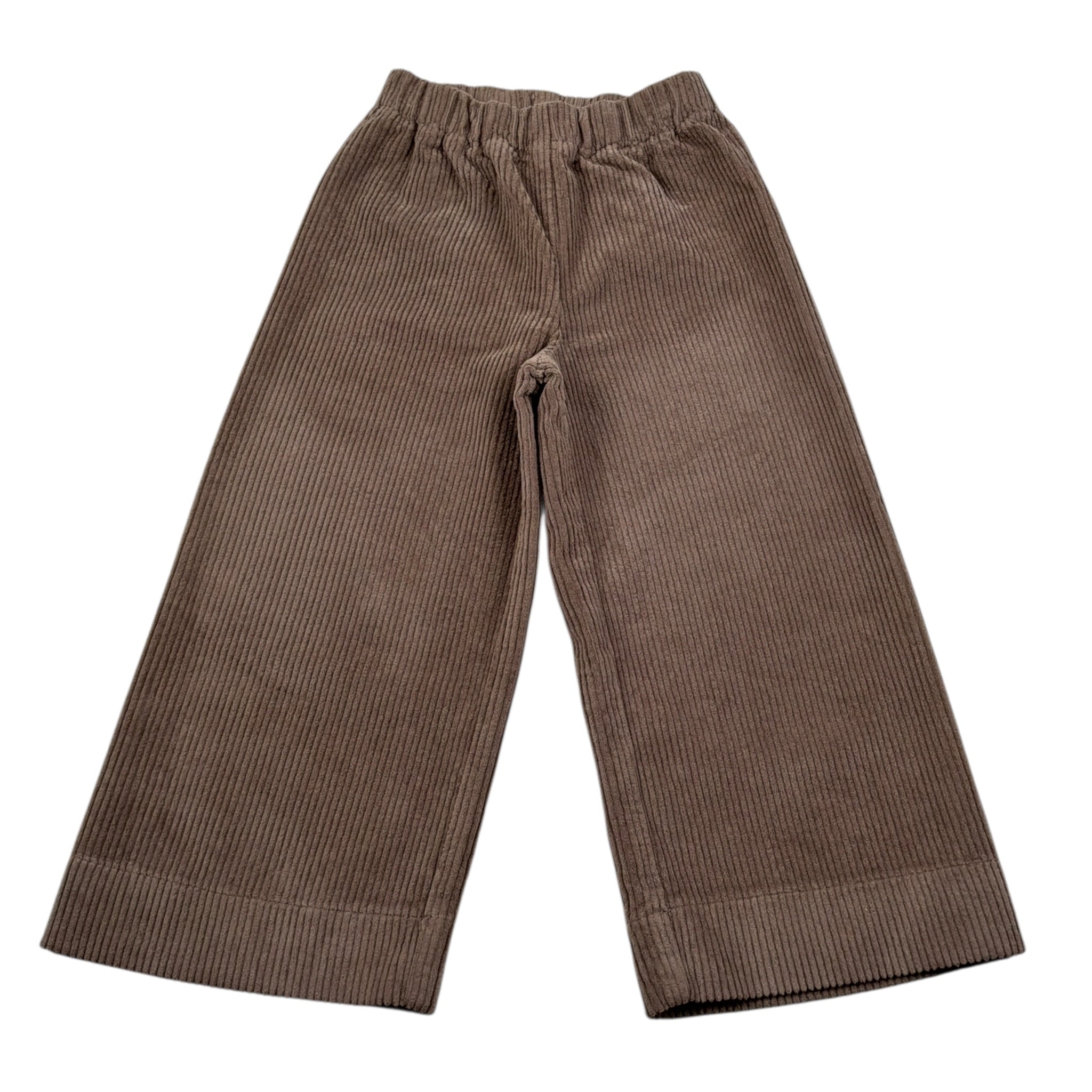 Il Gufo Pantalone tinta unita Modello Palazzo Marrone per Bambina A25GPL0004V6012J MARRONE IL GUFO 