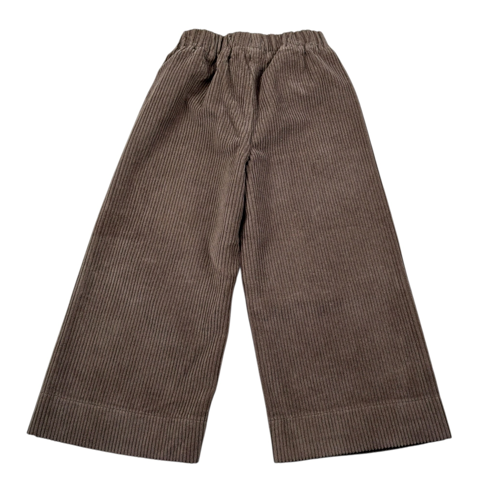 Il Gufo Pantalone tinta unita Modello Palazzo Marrone per Bambina A25GPL0004V6012J MARRONE IL GUFO 