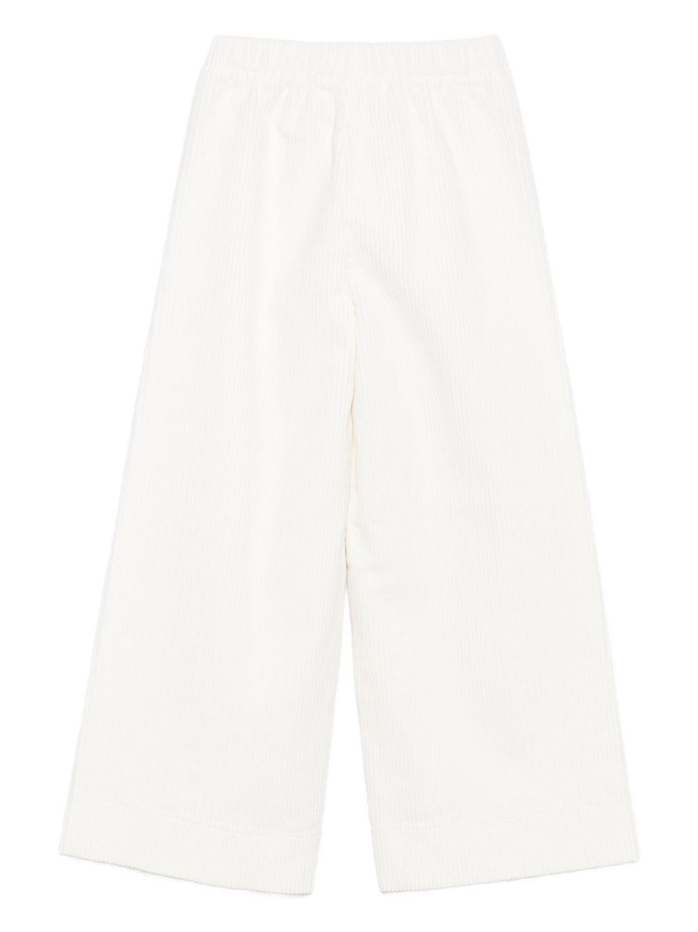 Il Gufo Pantalone tinta unita Modello Palazzo Panna per Bambina A25GPL0004V6012J PANNA IL GUFO 