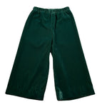 Il Gufo Pantalone tinta unita Modello Palazzo In Velluto Verde per Bambina A25GPL0038V0017 VERDE IL GUFO 