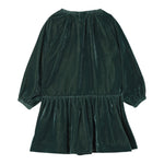 Il Gufo Abito Manica Lunga tinta unita In Velluto Verde per Bambina A25GVL0011V0017 VERDE IL GUFO 