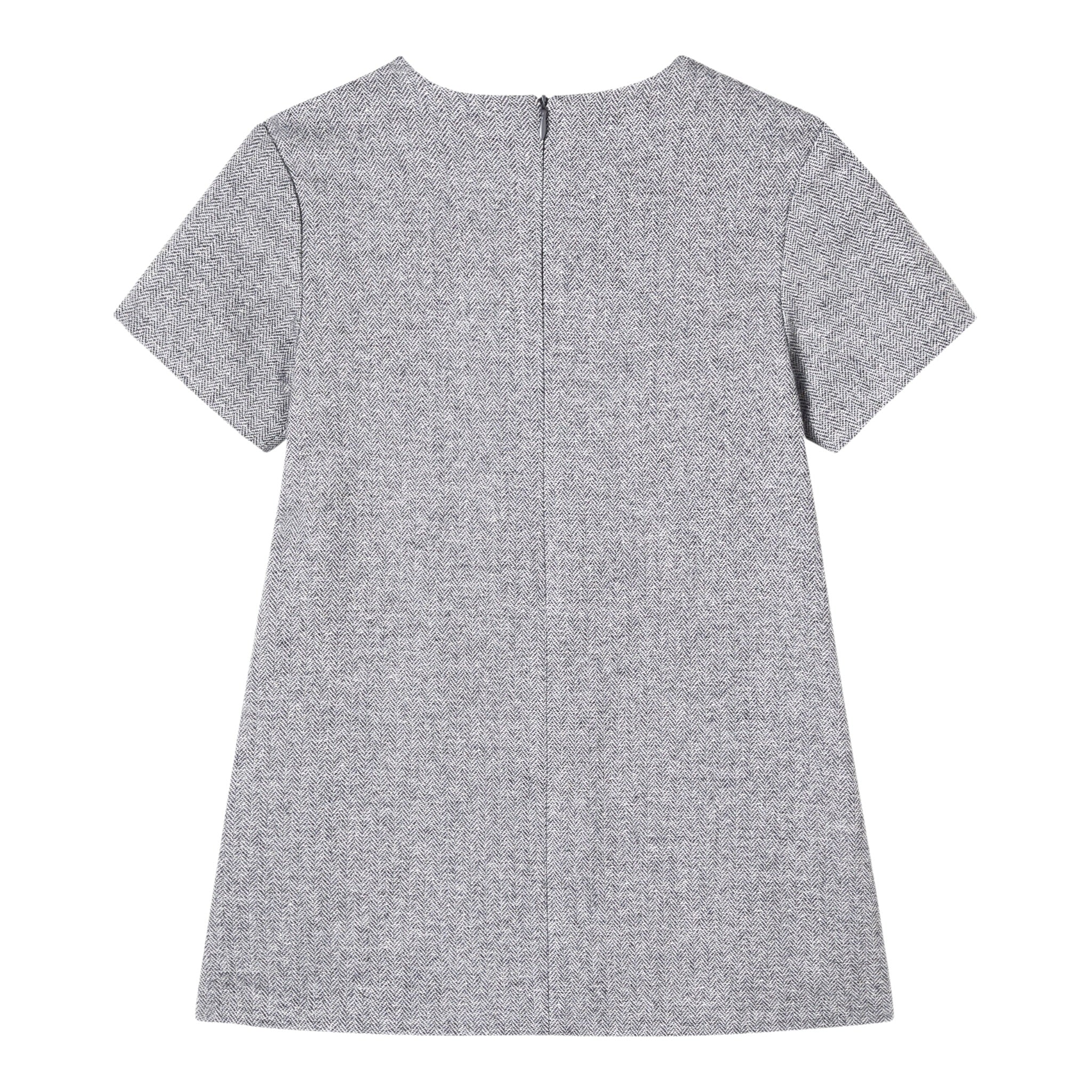 Il Gufo Abito Mezza Manica tinta unita Grigio per Bambina A25GVM0001W0065J GRIGIO IL GUFO 