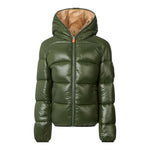 Il Gufo Giubbino tinta unita con Zip E Cappuccio Verde per Neonato J31280BLOVE21 VERDE IL GUFO 