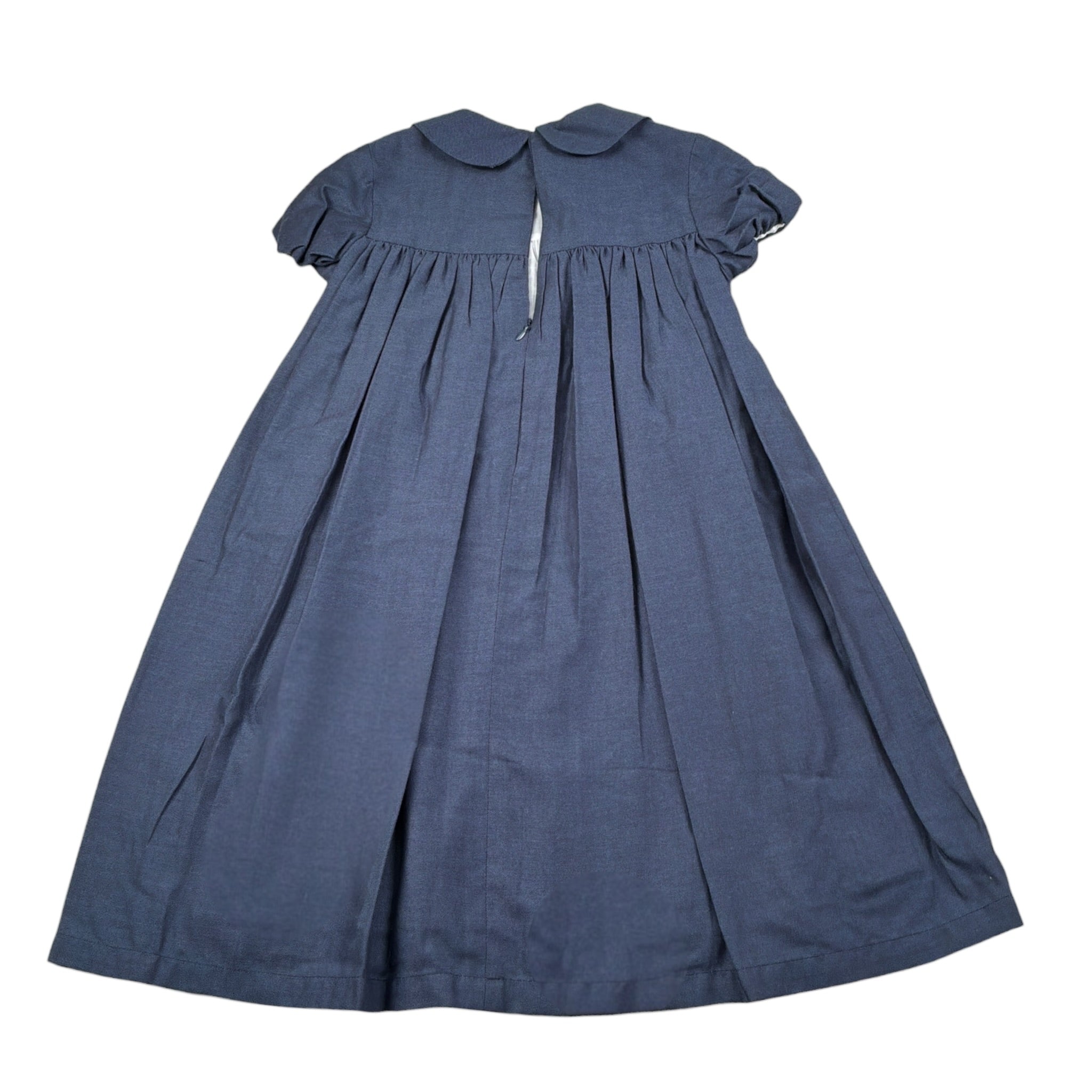 Ilfarobimbi Abito Mezza Manica tinta unita Blu per Bambina IFB50505 BLU ILFAROBIMBI 