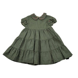 Ilfarobimbi Abito Mezza Manica tinta unita Verde per Bambina IFB50535 VERDE ILFAROBIMBI 