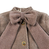 Illiana Cappotto tinta unita Beige per Neonata 691F BEIGE ILLIANA 