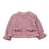 Illiana Maglia Girocollo tinta unita Rosa per Neonata 734FBN ROSA ILLIANA 