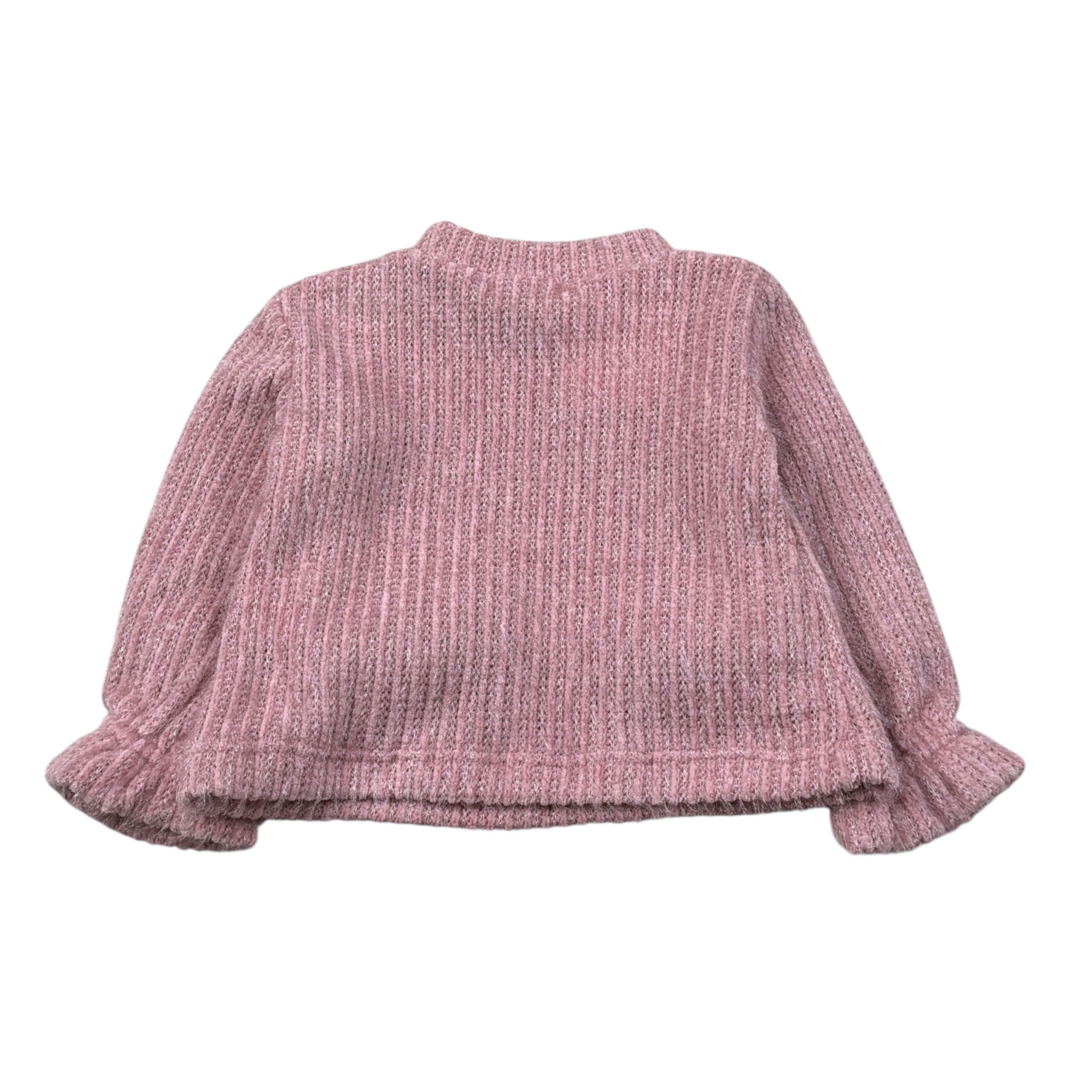 Illiana Maglia Girocollo tinta unita Rosa per Neonata 734FBN ROSA ILLIANA 