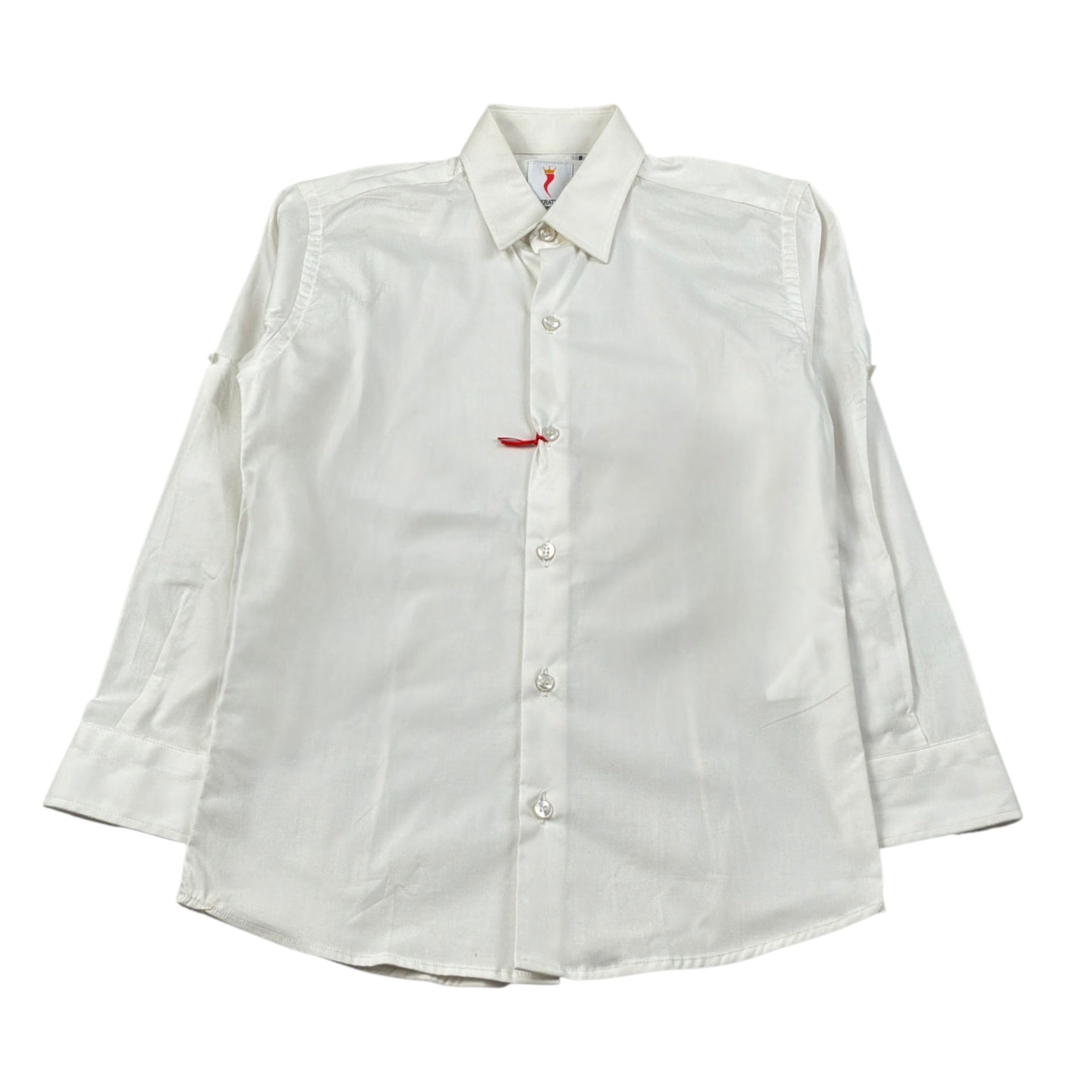 Imperatore Napoli Camicia Manica Lunga Tinta Bianco per Bambino POPELINE BIANCO IMPERATORE NAPOLI 