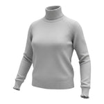 Imperial Maglia Collo Alto tinta unita Grigio per Bambina NB42230G80 GRIGIO IMPERIAL 